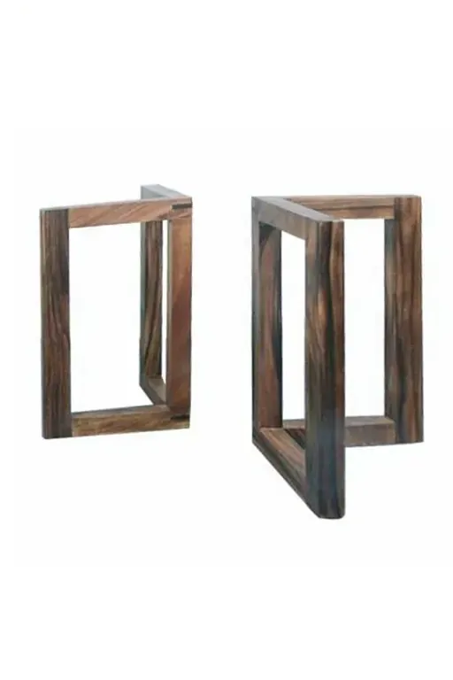 Chân Bàn Gỗ Chữ V 3 Thanh Gỗ
