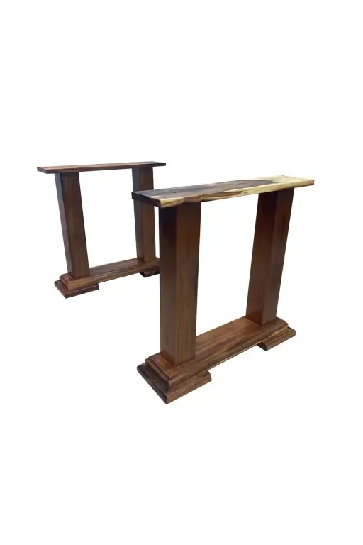 Chân Bàn Gỗ Me Tây Chữ II