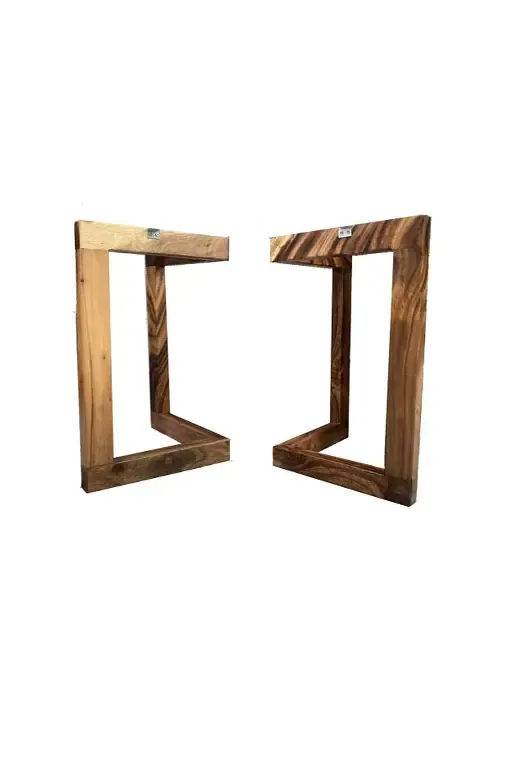 Chân Bàn Gỗ Me Tây Chữ V