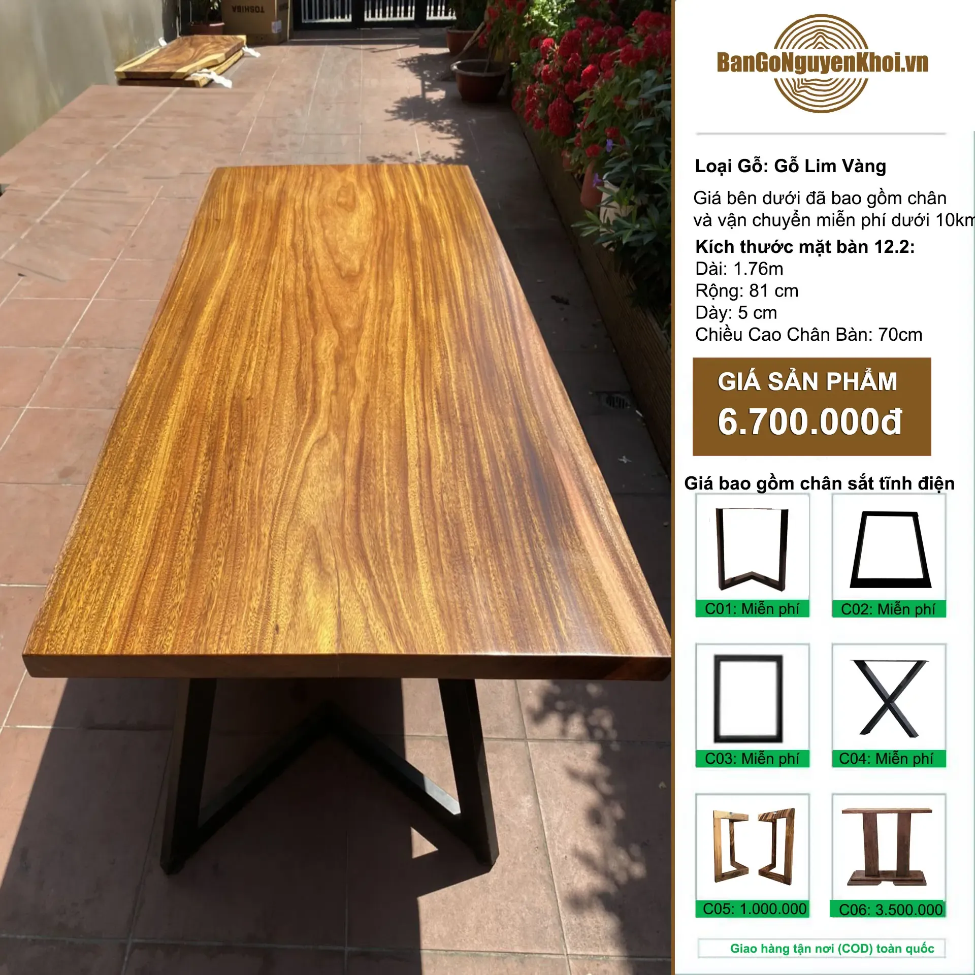 Bàn Ăn Gỗ Lim Dành Cho 6-8 Ghế Ngồi Thoải Mái