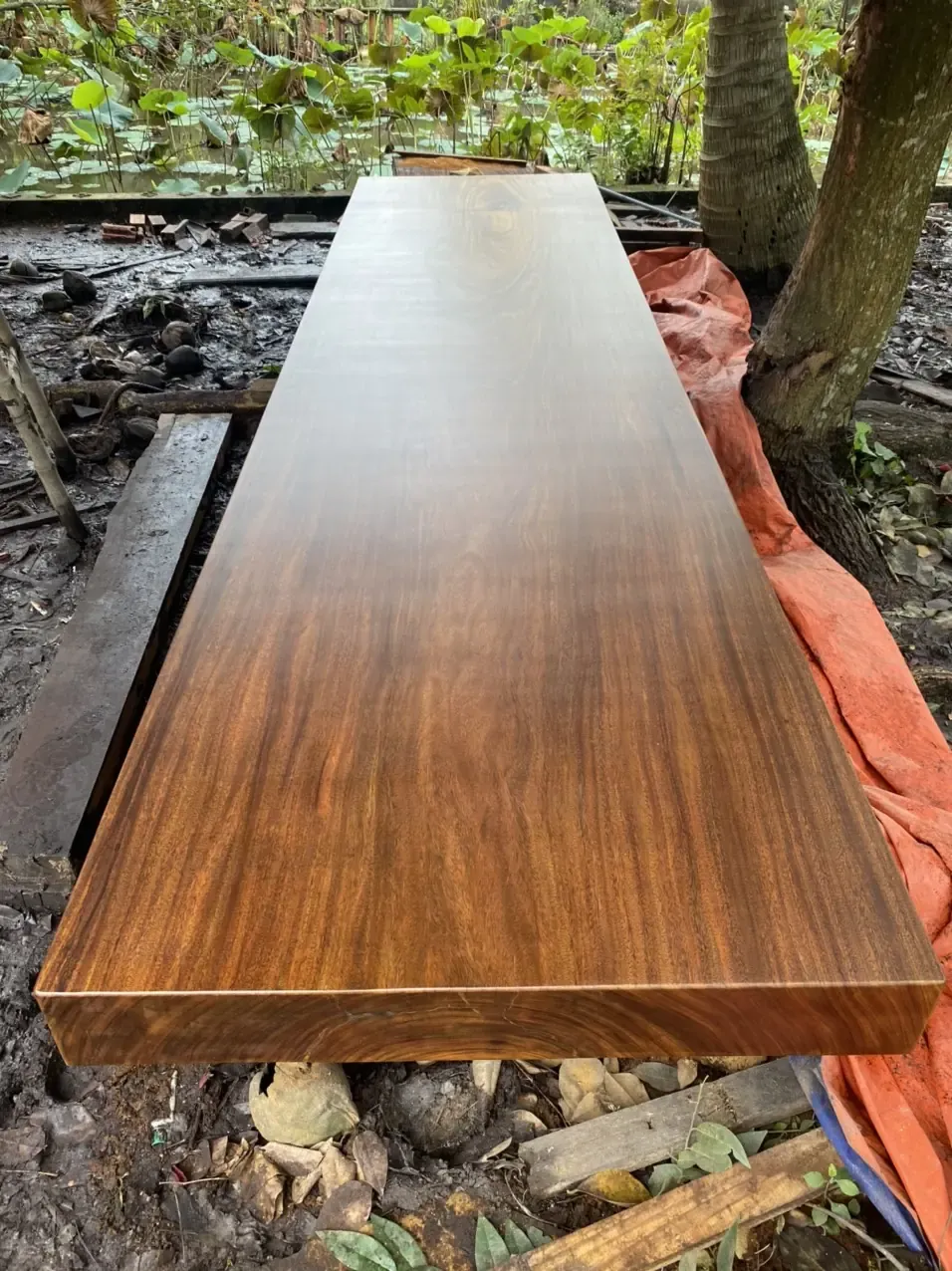 Bàn Gỗ Lim K3 Nguyên Khối 3m9x1mx15cm