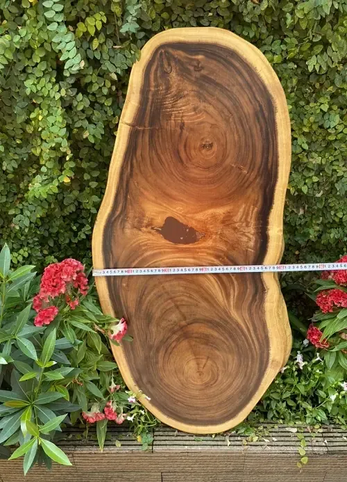 Bàn Gỗ Nguyên Tấm Bàn Gỗ Me Tây Kiểu Tự Nhiên 2m