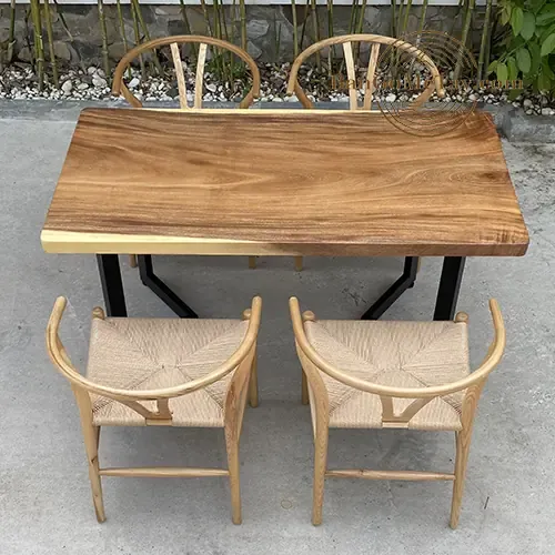 Bộ Bàn Ăn 4 Ghế Rời WISHBONE Đẹp Giá Rẻ