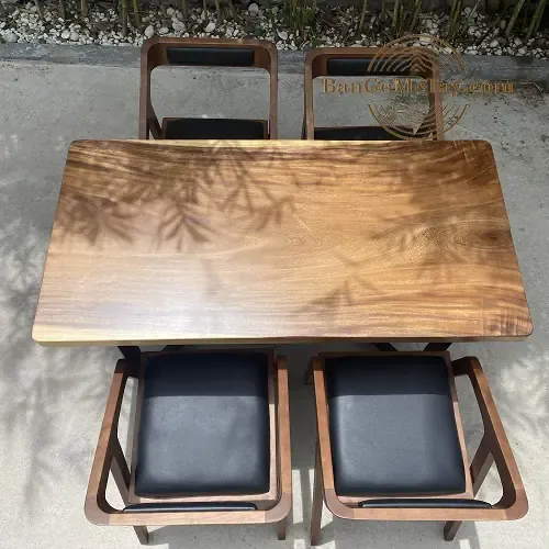Bộ Bàn Gỗ Me Tây 4 Ghế Ăn Đẹp 2022