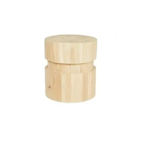 Đôn Gỗ Me Tây DeCor Nguyên Khối Tự Nhiên