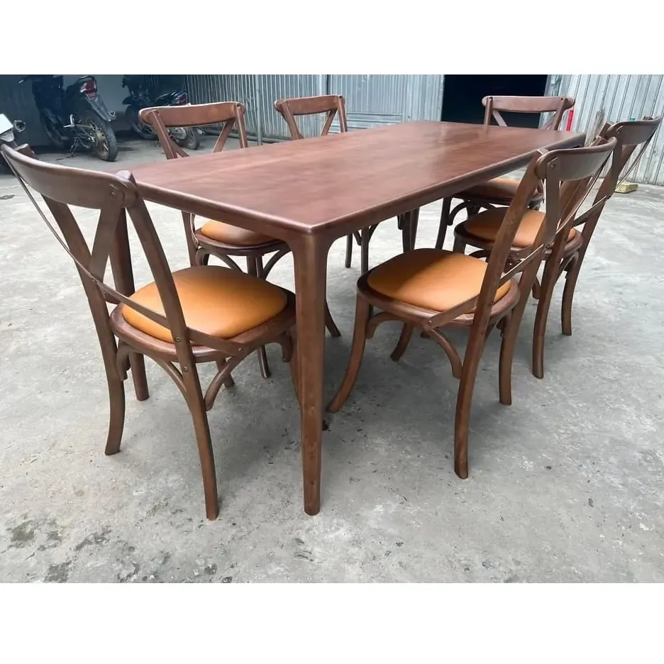 BỘ BÀN ĂN 6 GHẾ GỖ ASH