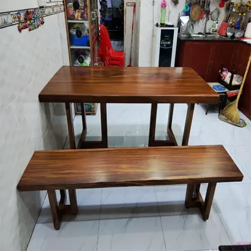 Bàn Giao Bộ Bàn Ghế Gỗ Lim Okan Cho Khách Hàng Quận 2