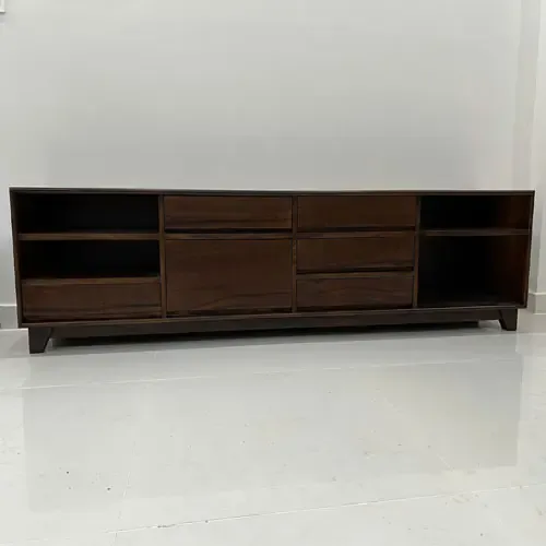 Kệ Tủ TiVi gỗ Me Tây Tự Nhiên