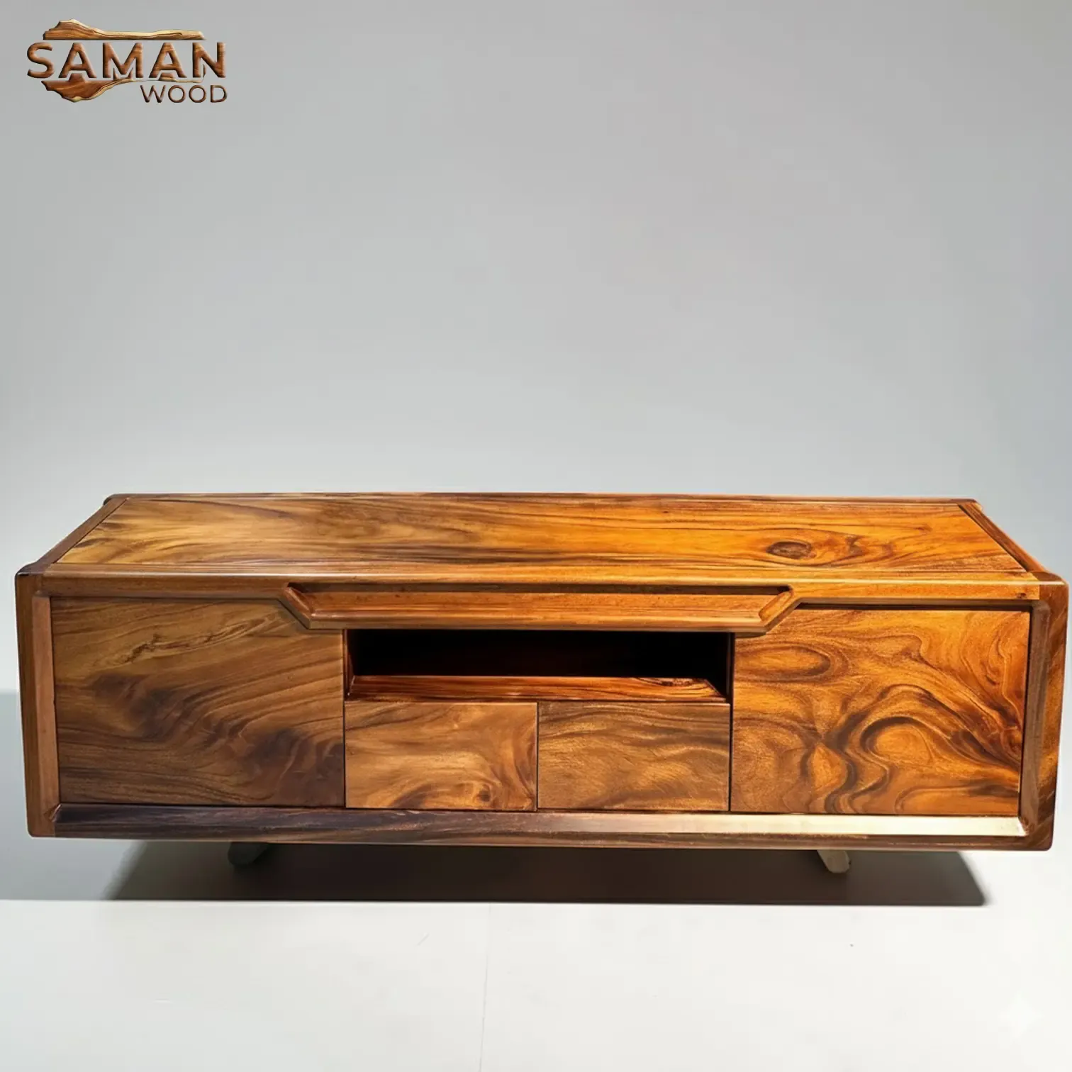 Kệ Tủ Tivi Gỗ Tự Nhiên Me Tây